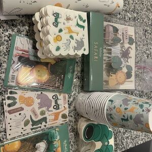 Safari Themed Party Supplies Set